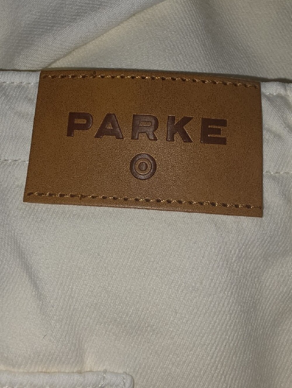Parke Target Wide Leg Jeans in White - Picture 4 of 7